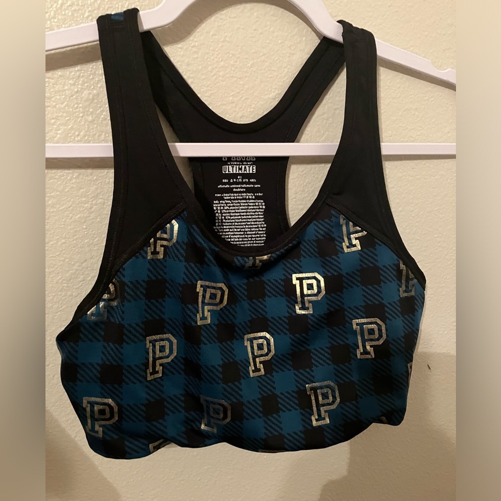 RARE VS PINK Ultimate Monogram Sports Bra- Medium